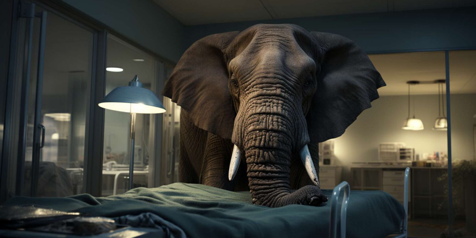 Titelbild: Arbeitsbedingungen: Der Elefant im Patientenraum