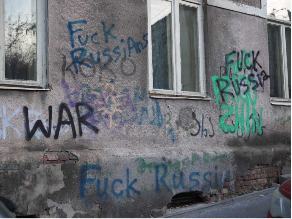 Graffiti in Georgien: Fuck Russia