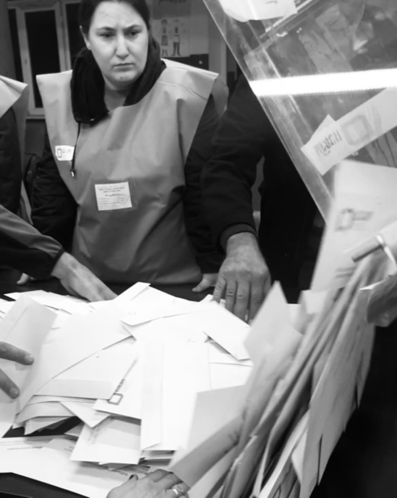 a local volunteer observer for the elections in Georgia (© Gvantsa Gelovani)