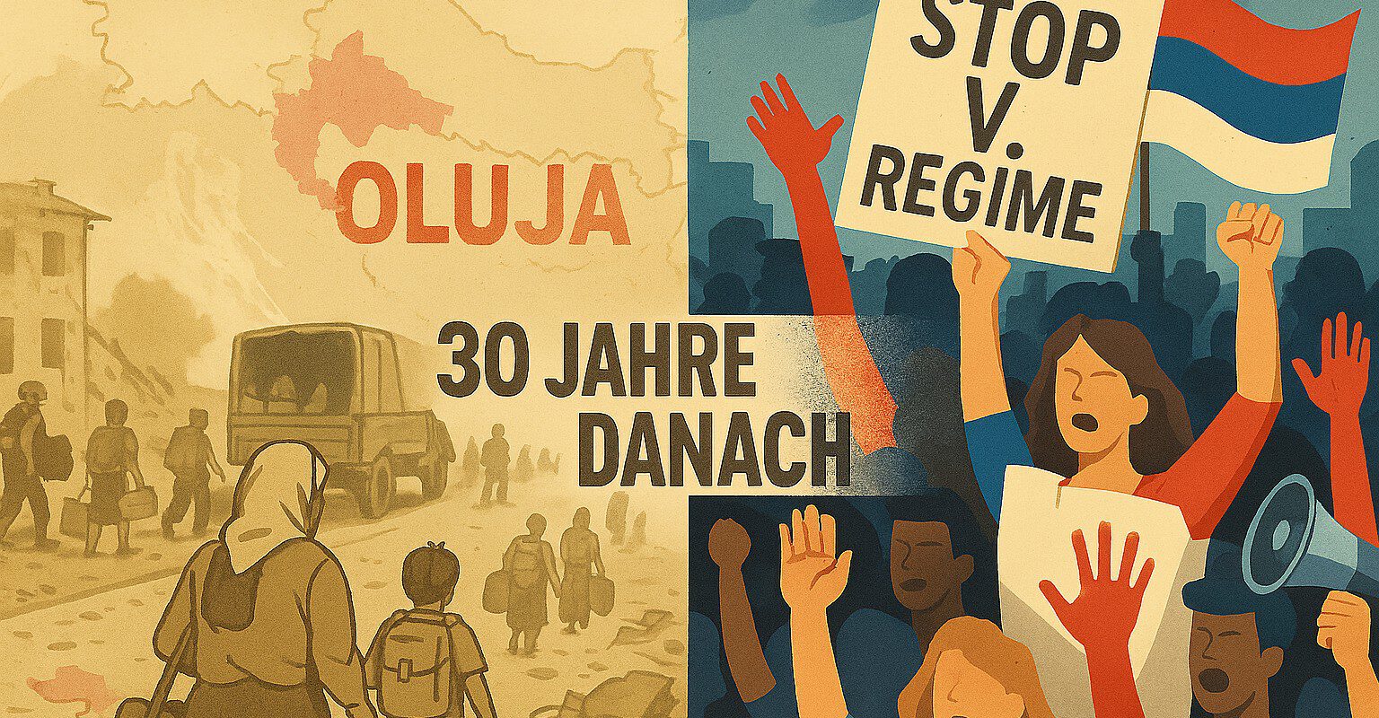 Titelbild: Gespaltene Gedenkfeiern zu 30 Jahre Operation „Oluja“ („Sturm“)